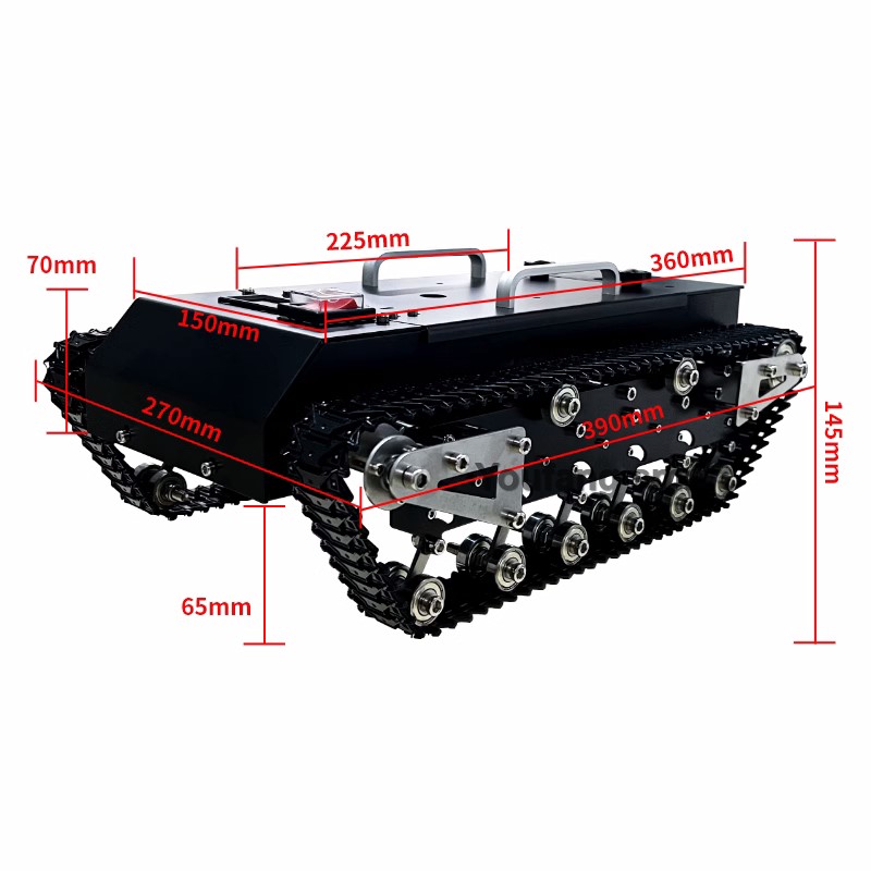 30kg Load RC Tank Chassis Meta - Tracked Robot Chassis 评论和价格