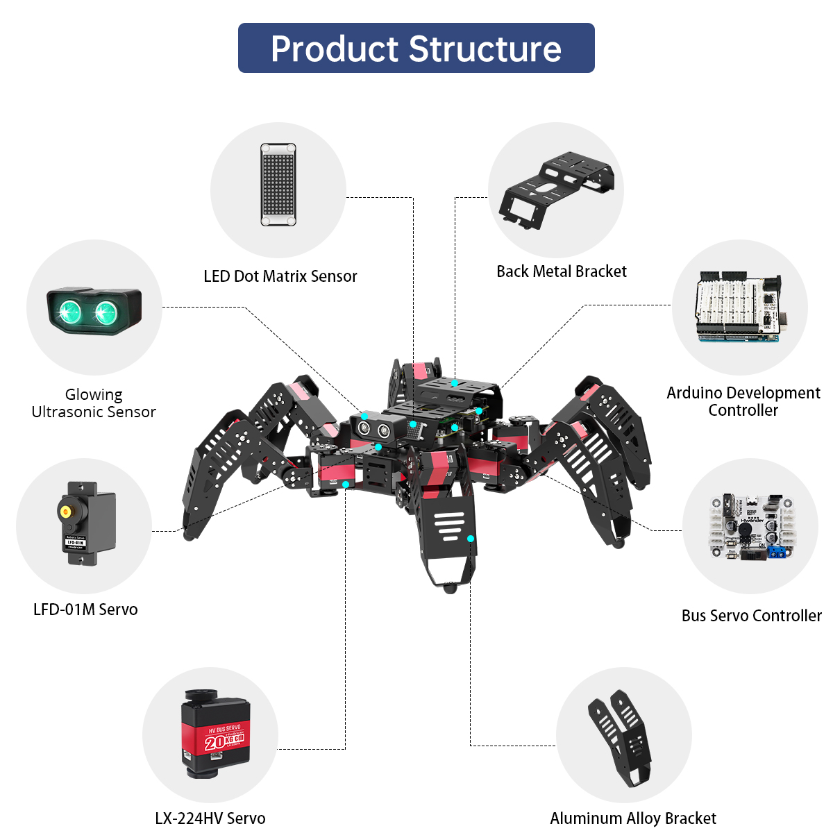 Hiwonder Spiderbot Programmabl - Robot Remote Control 评论和价格