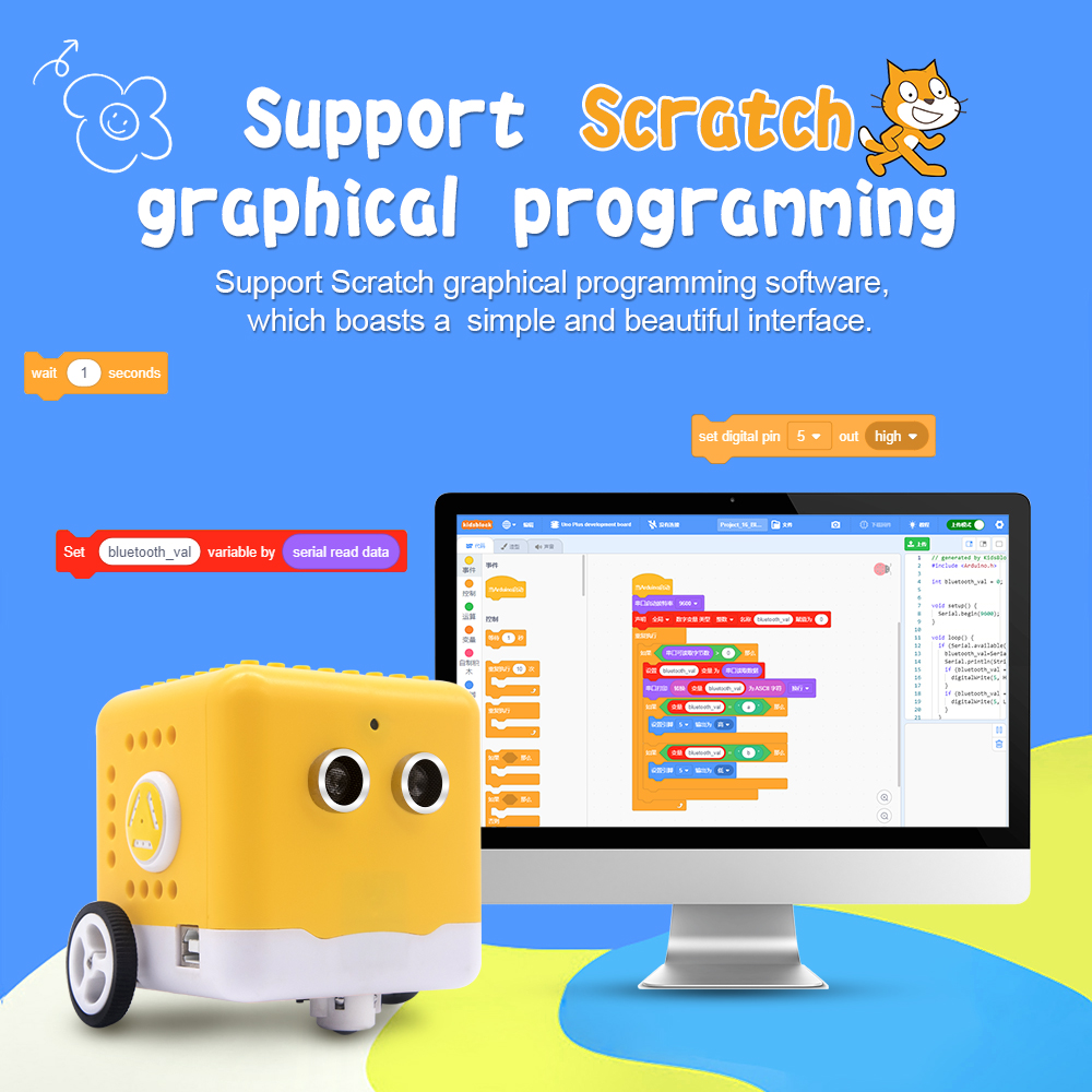 Kidsbits Programmable Robot Ki - Microbit Robot 评论和价格