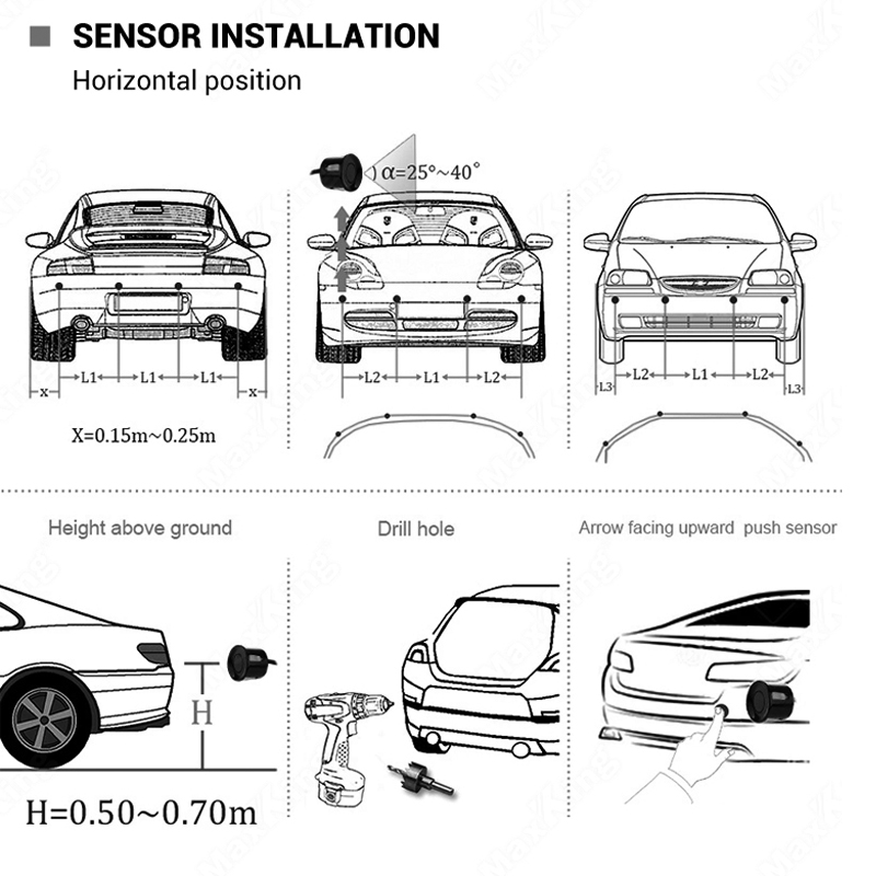 Car Reverse Radar Kit Vehicle  - Infrared Obstacle Sensor 评论和价格