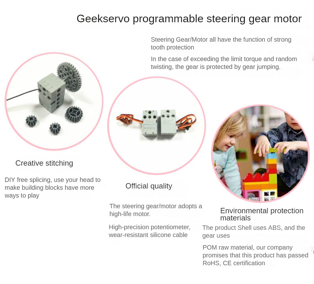 1/2/4PCS 2KG Geek Servo 360 De - Microbit 评论和价格