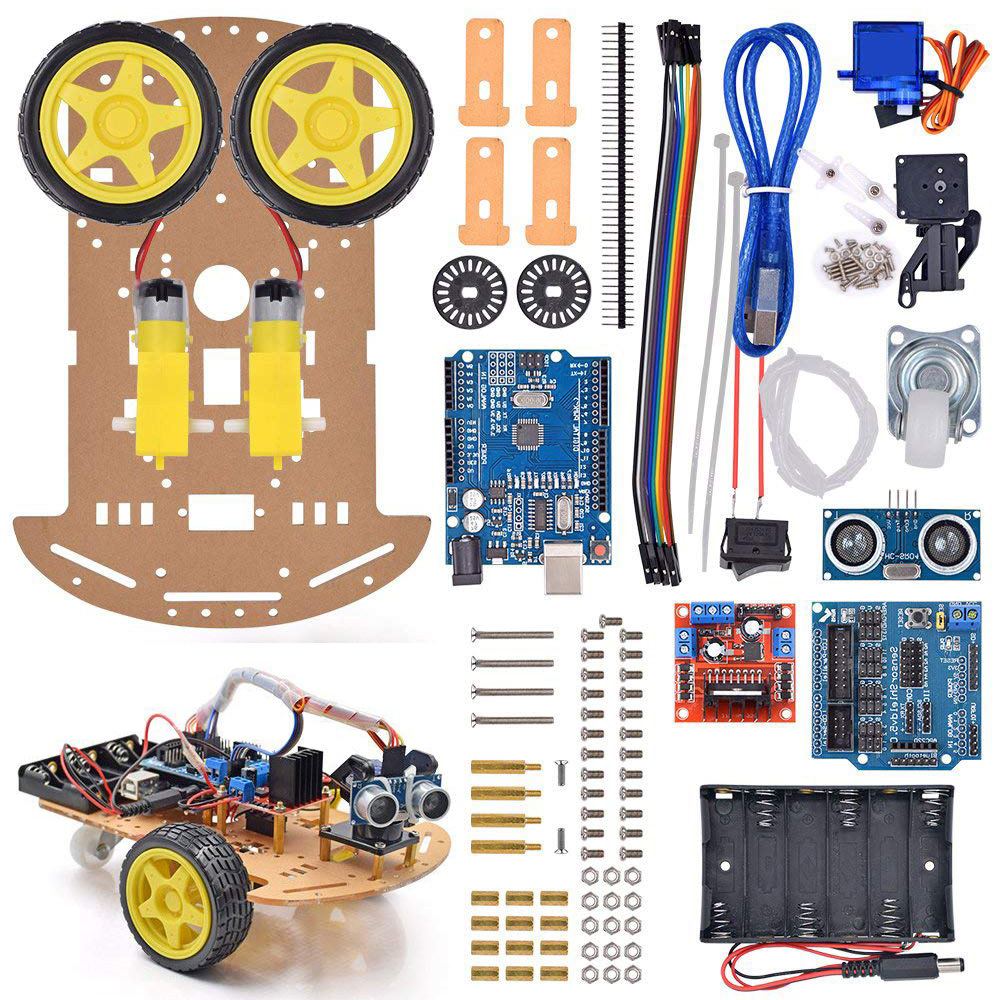 Modular Robot Car Chassis Kit  - Line Follower Robot 评论和价格