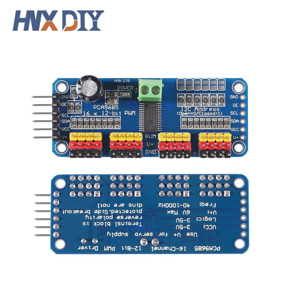 1-5pcs PCA9685 16 Channel 12-b - Microbit Robot 评论和价格