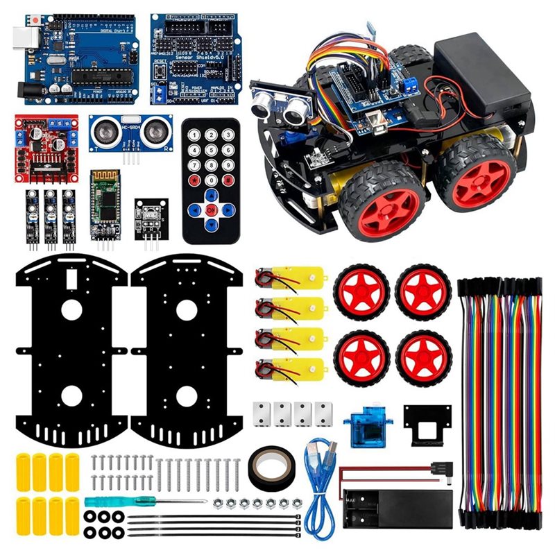 WOWFU-4WD Smart Robot Car Kit  - Arduino Robot 评论和价格