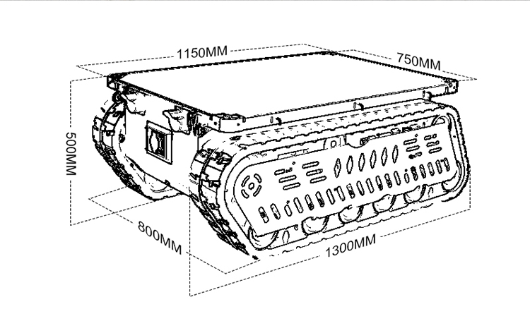 Heavy Duty Tank Chassis Robot  - Robot Track 评论和价格