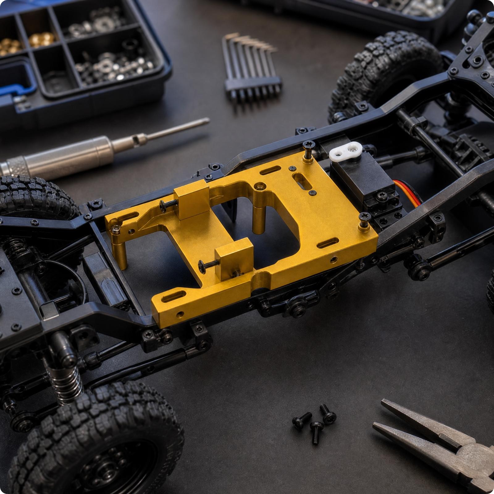 RC Crawler Car Servo Mount Met - Servo Bracket 评论和价格